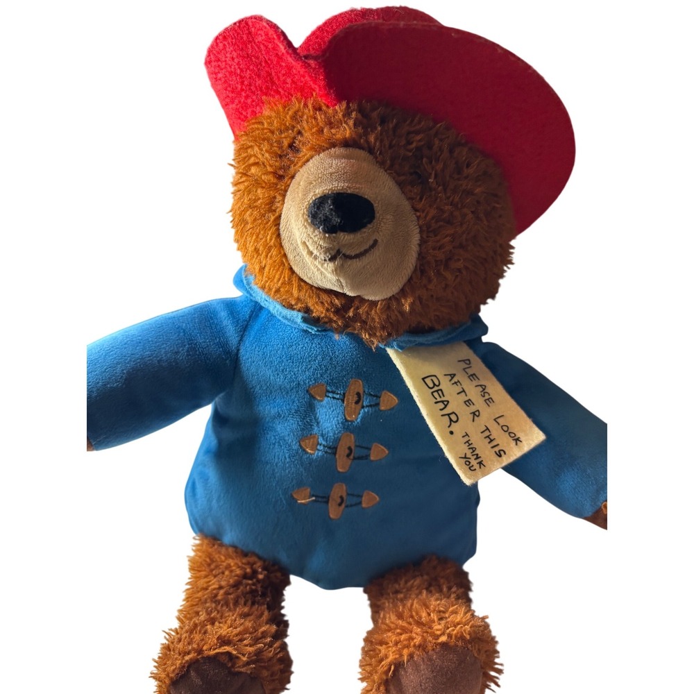 Kohls Cares Paddington Bear Plush Stuffed Animal Blue Coat Red Hat Tag 2013